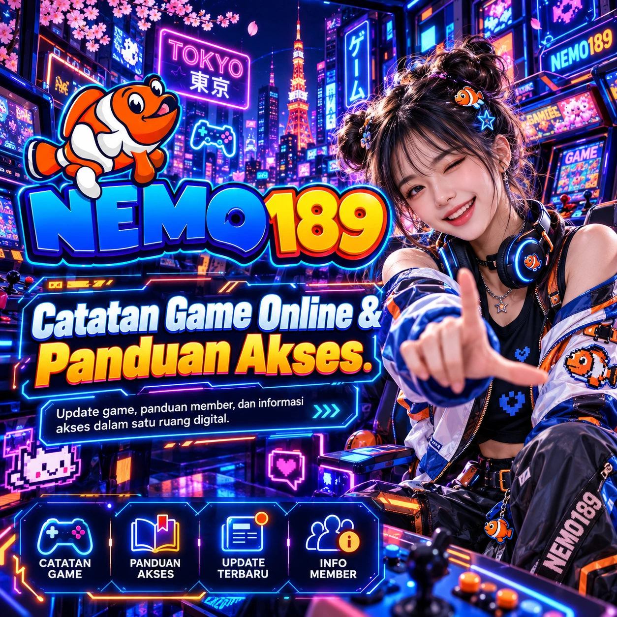 NEMO189: Sensasi Game dari Balkon Malam Tokyo